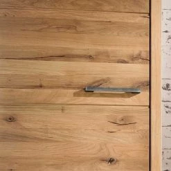 1-türiger Garderobenschrank Aus Wildeiche & Stahl - Exdraga 10 1-türiger Garderobenschrank Aus Wildeiche & Stahl - Exdraga -wohnen.de-Shop 1 tueriger garderobenschrank aus wildeiche stahl natural industrial style exdraga 03