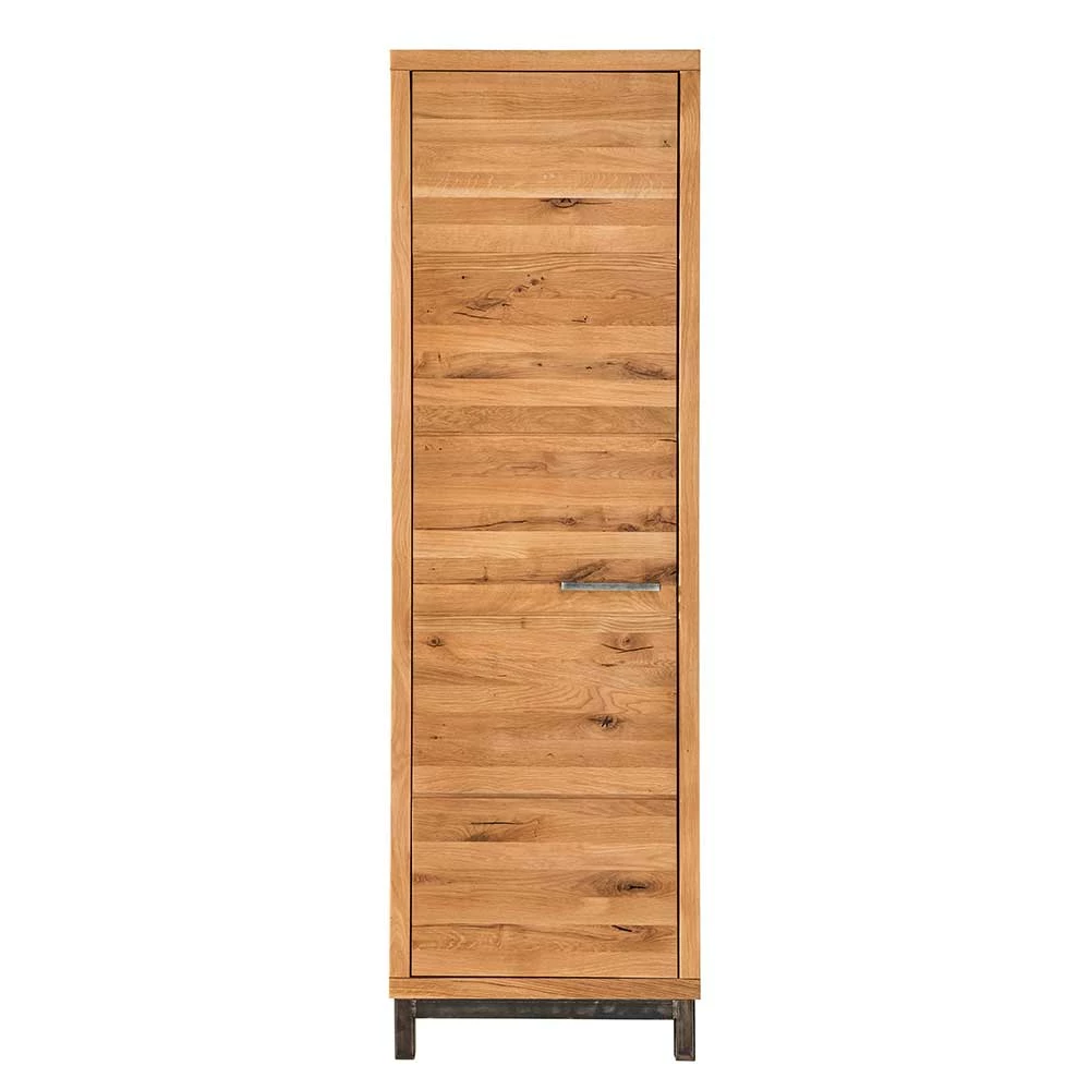 1-türiger Garderobenschrank Aus Wildeiche & Stahl - Exdraga 4 1-türiger Garderobenschrank Aus Wildeiche & Stahl - Exdraga – Bild 2