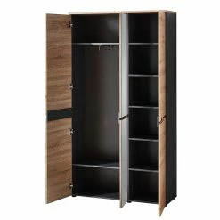 105x192x38 Cm Dielen Kleiderschrank Mit Spiegel - Kuetra -wohnen.de-Shop 105x192x38 cm dielen kleiderschrank mit spiegel 3 tuerig kuetra 02