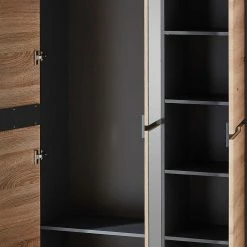 105x192x38 Cm Dielen Kleiderschrank Mit Spiegel - Kuetra -wohnen.de-Shop 105x192x38 cm dielen kleiderschrank mit spiegel 3 tuerig kuetra 05