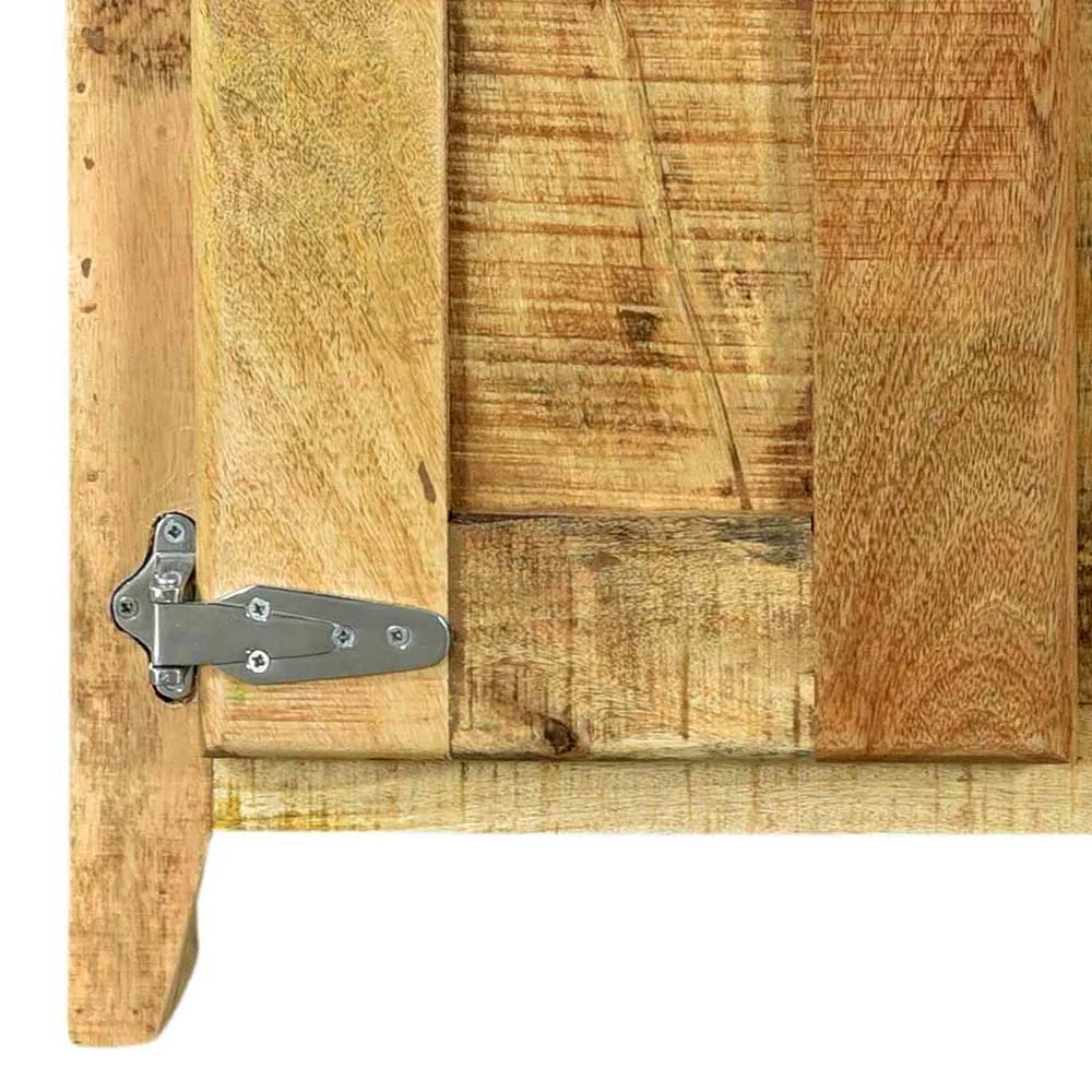 2-türiger Design Dielenschrank Aus Mangobaum - Suennas 7 2-türiger Design Dielenschrank Aus Mangobaum - Suennas – Bild 5