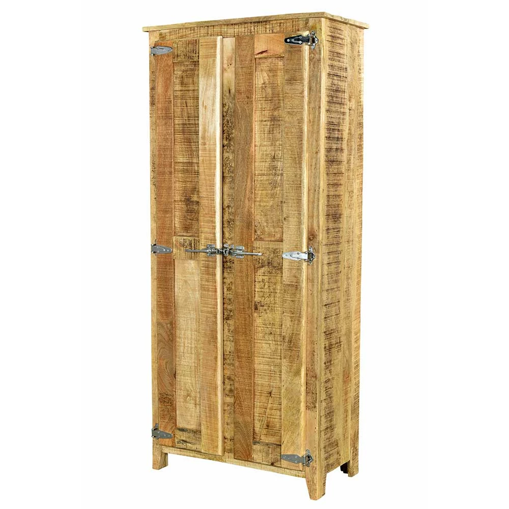 2-türiger Design Dielenschrank Aus Mangobaum - Suennas 4 2-türiger Design Dielenschrank Aus Mangobaum - Suennas – Bild 2