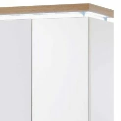 2-türiger Dielenschrank Mit Spiegel - Nusenia -wohnen.de-Shop 2 tueriger dielenschrank mit spiegel in weiss wildeiche nusenia 03