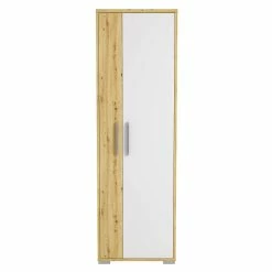 2-türiger Garderobenschrank 61x193x39 Cm - Naidatia 9 2-türiger Garderobenschrank 61x193x39 Cm - Naidatia -wohnen.de-Shop 2 tueriger garderobenschrank 61x193x39 cm in asteiche weiss hochglanz naidatia 02
