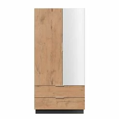 2-türiger Schuhschrank In Zwei Größen Mit Spiegel - Roco -wohnen.de-Shop 2 tueriger schuhschrank in zwei groessen mit spiegel zwei schubladen roco 04