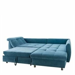 250x84x190 Sofaecke In Blau Mit Schlaffunktion - Canarius -wohnen.de-Shop 250x84x190 sofaecke in blau mit schlaffunktion drei sitzplaetzen canarius 02