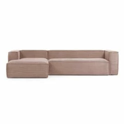 3 Sitzer Cord Ecksofa In Rosa - Zandras -wohnen.de-Shop 3 sitzer cord ecksofa in rosa mit schaumstoff polsterung zandras 03