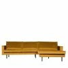 300x85x155 Couch über Eck Mit Vier Plätzen - Nustra -wohnen.de-Shop 300x85x155 couch ueber eck mit vier plaetzen in ocker gelb samt nustra 01