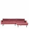 300x85x155 Polsterecke In Pink & Schwarz - Majanco -wohnen.de-Shop 300x85x155 polsterecke in pink schwarz aus samt metall majanco 01