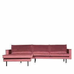 300x85x155 Polsterecke In Pink & Schwarz - Majanco -wohnen.de-Shop 300x85x155 polsterecke in pink schwarz aus samt metall majanco 02