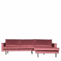 300x85x155 Polsterecke In Pink & Schwarz - Majanco -wohnen.de-Shop 300x85x155 polsterecke in pink schwarz aus samt metall majanco f