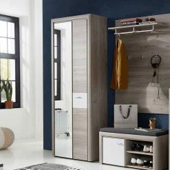 38 Cm Tiefer Garderoben-Schrank Mit Spiegel - Volaf