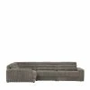 4 Personen Sofaecke Aus Cordstoff - Thaiti -wohnen.de-Shop 4 personen sofaecke aus cordstoff in grau modernes design thaiti 01