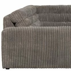 4 Personen Sofaecke Aus Cordstoff - Thaiti -wohnen.de-Shop 4 personen sofaecke aus cordstoff in grau modernes design thaiti 03