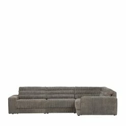 4 Personen Sofaecke Aus Cordstoff - Thaiti -wohnen.de-Shop 4 personen sofaecke aus cordstoff in grau modernes design thaiti f