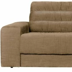 4-Sitzer Polsterecke Mit Armlehnen - Carcoar -wohnen.de-Shop 4 sitzer polsterecke mit armlehnen in hellbraun strukturstoff carcoar 02