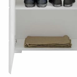 55x190x37 Hochglanz Flurschrank In Weiß - Sumatra -wohnen.de-Shop 55x190x37 hochglanz flurschrank in weiss 1 tuerig sumatra 06