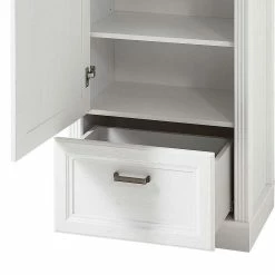 65x204x41 Landhaus Dielenschrank Mit Spiegel - Nurelcas -wohnen.de-Shop 65x204x41 landhaus dielenschrank mit spiegel 1 tuerig schublade nurelcas 05