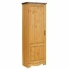 69x190x37 1-türiger Garderobenschrank Massiv - Ostanzia 1 69x190x37 1-türiger Garderobenschrank Massiv - Ostanzia -wohnen.de-Shop 69x190x37 1 tueriger garderobenschrank massiv aus kiefer in natur grau ostanzia 01