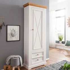 79x214x42 Garderobenschrank Im Landhausstil - Elvelina