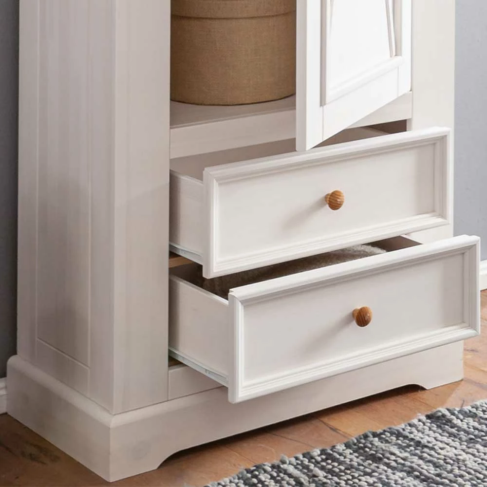 79x214x42 Garderobenschrank Im Landhausstil - Elvelina 7 79x214x42 Garderobenschrank Im Landhausstil - Elvelina – Bild 5