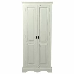 80x180x45 Flurschrank In Weiß Mit Antik Finish - Wittgenstein 10 80x180x45 Flurschrank In Weiß Mit Antik Finish - Wittgenstein -wohnen.de-Shop 80x180x45 flurschrank in weiss mit antik finish klassisches design wittgenstein 02