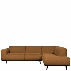 Buklee Ecksofa In Bernstein - Hills -wohnen.de-Shop buklee ecksofa in bernstein schwarz holzbeine links oder rechts hills 02