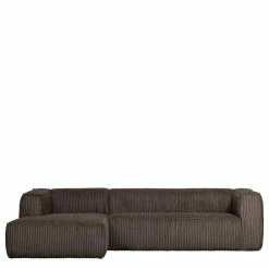 Cord Eckcouch In Schlamm Grau - Sylvester -wohnen.de-Shop cord eckcouch in schlamm grau mit vier sitzplaetzen sylvester 03