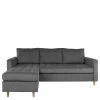 Cordstoff Ecksofa In Grau - Monchy -wohnen.de-Shop cordstoff ecksofa in grau mit holzbeinen aus buche monchy 01