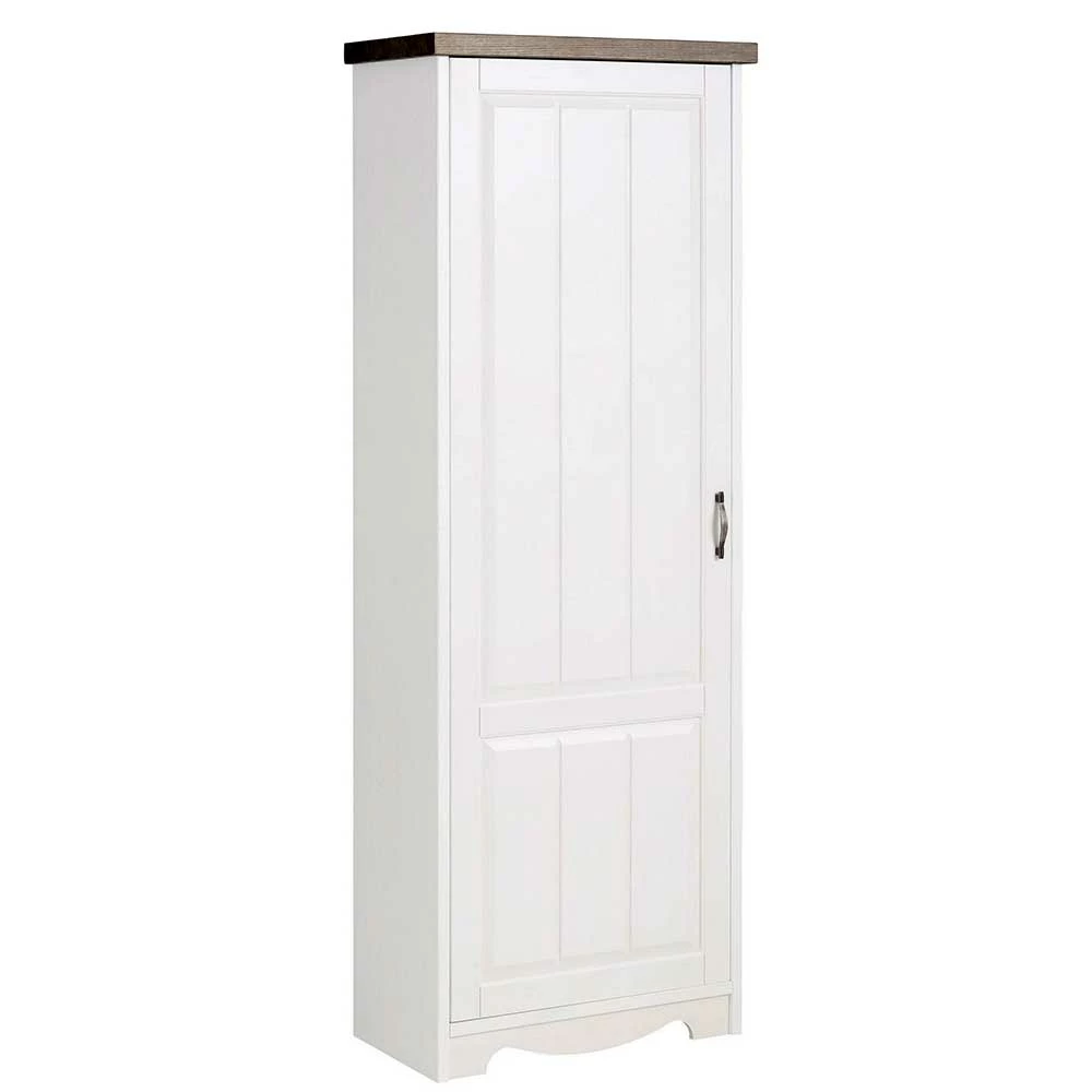 Country Garderobenschrank In Weiß - Ayrinu 4 Country Garderobenschrank In Weiß - Ayrinu – Bild 2