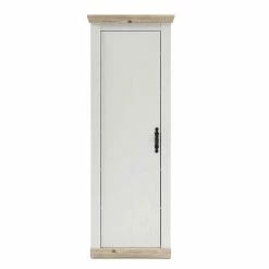 Country Style Garderobenschrank 1-türig - Nedita -wohnen.de-Shop country style garderobenschrank 1 tuerig in weiss dekor holz nedita 02