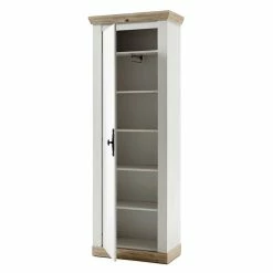 Country Style Garderobenschrank 1-türig - Nedita -wohnen.de-Shop country style garderobenschrank 1 tuerig in weiss dekor holz nedita 04