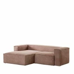 Design Ecksofa Aus Cord In Altrosa - Loppa -wohnen.de-Shop design ecksofa aus cord in altrosa mit zwei sitzplaetzen loppa f