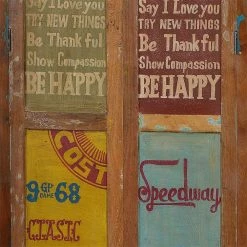 Dielenkleiderschrank Creek In Bunt -wohnen.de-Shop dielenkleiderschrank bunt recyclingholz creek 04