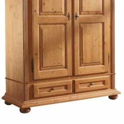 Dielenkleiderschrank Terezza Aus Fichte Massiv 10 Dielenkleiderschrank Terezza Aus Fichte Massiv -wohnen.de-Shop dielenkleiderschrank fichte massiv anitk lackiert terezza 03