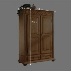 Dielenkleiderschrank Terezza Aus Fichte Massiv 11 Dielenkleiderschrank Terezza Aus Fichte Massiv -wohnen.de-Shop dielenkleiderschrank fichte massiv anitk lackiert terezza be