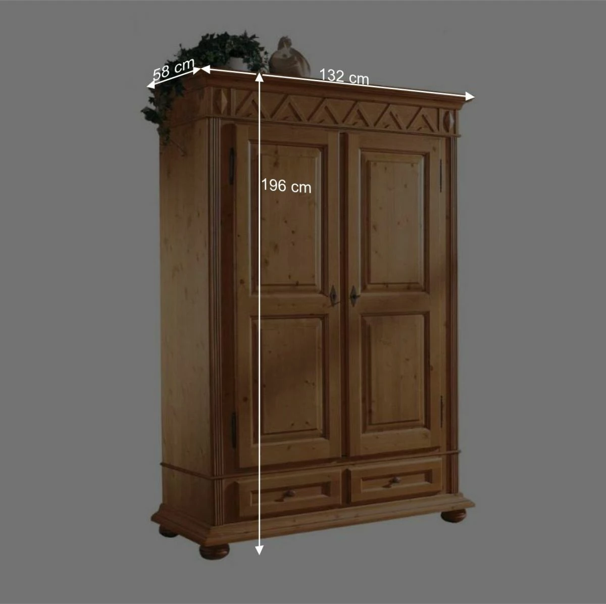 Dielenkleiderschrank Terezza Aus Fichte Massiv 7 Dielenkleiderschrank Terezza Aus Fichte Massiv – Bild 5