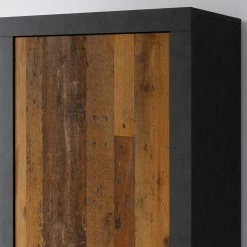 Dielenkleiderschrank In Holz Antik - Tamba -wohnen.de-Shop dielenkleiderschrank in holz antik und anthrazit 60x200x36 tamba 03