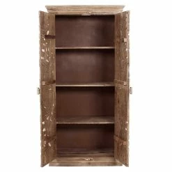 Dielenschrank In White Wash Mangoholz - Runiasa -wohnen.de-Shop dielenschrank in white wash mangoholz mit zwei tueren runiasa 04