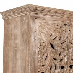 Dielenschrank In White Wash Mangoholz - Runiasa -wohnen.de-Shop dielenschrank in white wash mangoholz mit zwei tueren runiasa 05