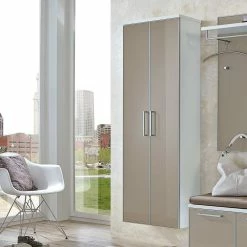 Dielenschrank Trowska In Taupe Glas