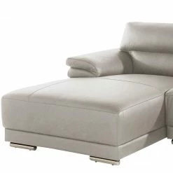 Echtleder Ecksofa In Beige - Bassi -wohnen.de-Shop echtleder ecksofa in beige mit wellenunterfederung schaumstoff bassi 03
