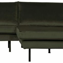 Eckcouch In Dunkelgrün Velvet - Mapel -wohnen.de-Shop eckcouch in dunkelgruen velvet und schwarz metallfuesse mapel 04