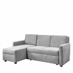 Eckcouch Mit Bettfunktion In Silber Grau - Enzo -wohnen.de-Shop eckcouch mit bettfunktion in silber grau 3 sitzer mit bettkasten enzo f