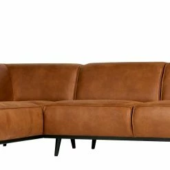 Eckgarnitur Ledercouch In Cognac - Liano -wohnen.de-Shop eckgarnitur ledercouch in cognac aus recyclingleder mit federkern liano 05