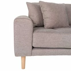 Ecksofa In Beigegrau Stoff - Oyal -wohnen.de-Shop ecksofa in beigegrau stoff mit holzbeinen skandi chic oyal 04