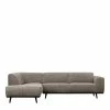 Ecksofa In Graubraun & Schwarz - Orvinio -wohnen.de-Shop ecksofa in graubraun schwarz mit federkern 4 sitzer orvinio 01