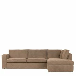 Ecksofa In Hellbraun Webstoff - Malott -wohnen.de-Shop ecksofa in hellbraun webstoff mit vier sitzplaetzen malott 02