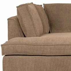 Ecksofa In Hellbraun Webstoff - Malott -wohnen.de-Shop ecksofa in hellbraun webstoff mit vier sitzplaetzen malott 05