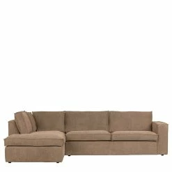 Ecksofa In Hellbraun Webstoff - Malott -wohnen.de-Shop ecksofa in hellbraun webstoff mit vier sitzplaetzen malott f